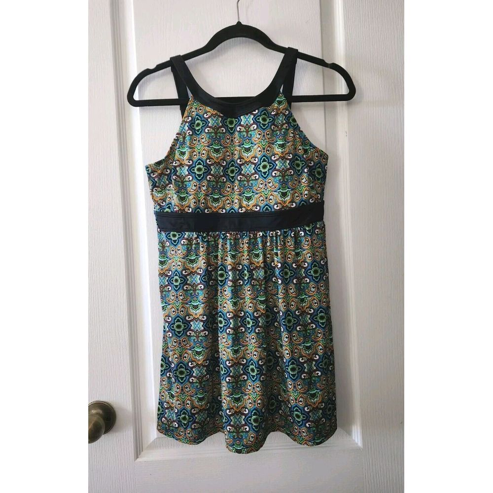 Fit‎ 4 Ur Women's Paisley Tankini Top Swimwear Built-In Bra  Adjustable Strap 10